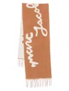 Marc Jacobs Marc Is Joy Copper Wool Scarf In Brown