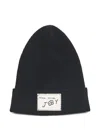 Marc Jacobs Logo-patch Beanie In Black