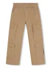 Marc Jacobs Logo-patch Cargo Trousers In Neutrals