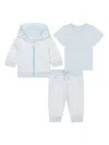 Marc Jacobs Logo-patterned Jersey Set (set Of Three) In Blue