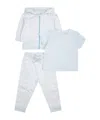 Marc Jacobs Logo-patterned Jersey Set (set Of Three) In White