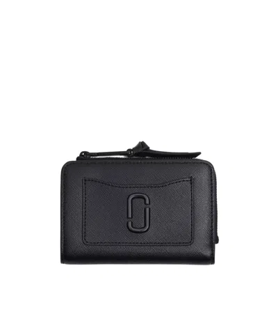 MARC JACOBS LOGO-PLAQUE LEATHER WALLET
