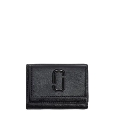 Marc Jacobs Portafoglio The Utility Dtm Mini Trifold Wallet In Black