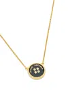 Marc Jacobs Adjustable Chain Button Pendant Necklace In 金色