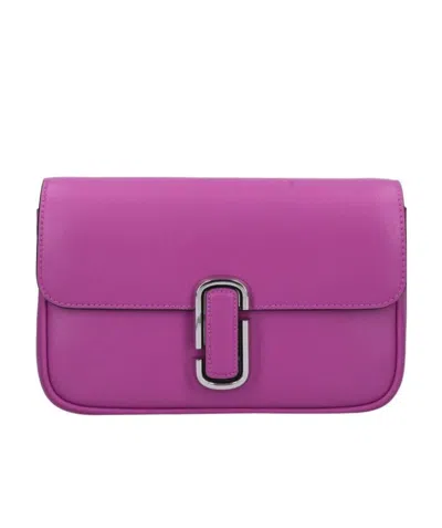 Marc Jacobs Logo-plaque Shoulder Bag In Pink