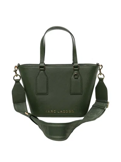 Marc Jacobs Logo-plaque Tote Bag In Green