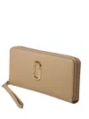 Marc Jacobs Logo-plaque Zipped Wallet In Brown