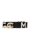 Marc Jacobs Logo-print Bag Strap In Black
