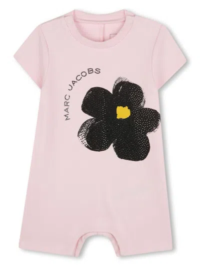 MARC JACOBS LOGO-PRINT COTTON OVERALL