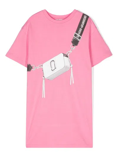 Marc Jacobs Kids' Logo-print Dress In Pink
