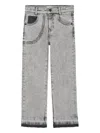 Marc Jacobs Logo-print Jeans In Gray