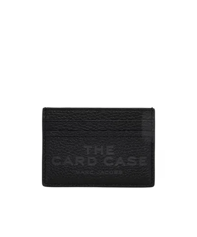 Marc Jacobs Logo-print Leather Cardholder In Black