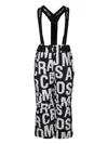 Marc Jacobs Black Snow Pants For Kids With Monogram In Black