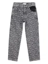 Marc Jacobs Logo-print Straight-leg Jeans In Black