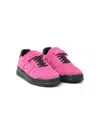 Marc Jacobs Logo-print Suede Sneakers In Pink
