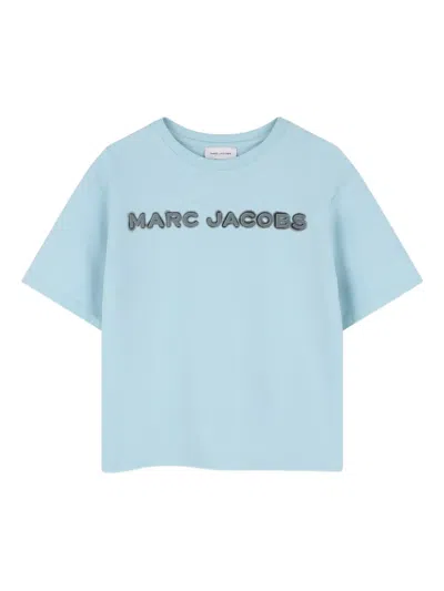 Marc Jacobs Kids' Logo-print T-shirt In Blue