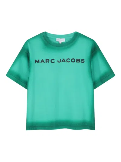 Marc Jacobs Kids' Logo-print T-shirt In Green