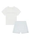 Marc Jacobs Logo-print T-shirt Short Set (set Of Two) In Blue