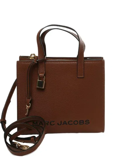 Marc Jacobs Logo-print Tote Bag In Brown