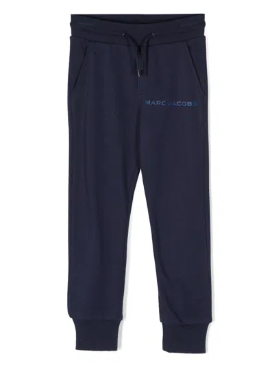 Marc Jacobs Kids' Logo-print Track Pants In Blue