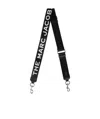Marc Jacobs Logo-print Webbing Bag Strap In Black