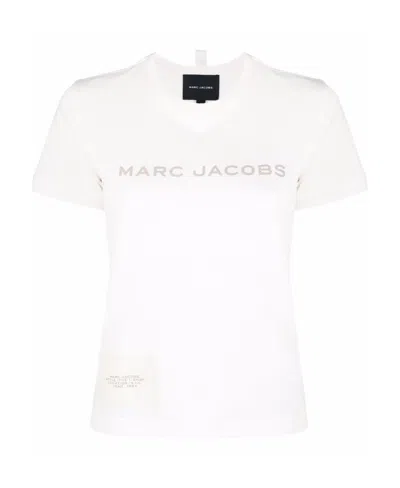 Marc Jacobs Logo Printed T-shirt In White