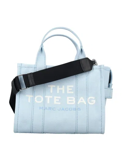 Marc Jacobs Logo Printed Zip In Cloud Blue