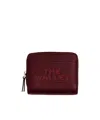 Marc Jacobs Logo Printed Zipped Mini Compact Wallet In Brown