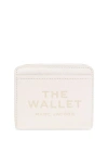 MARC JACOBS MARC JACOBS LOGO PRINTED ZIPPED MINI COMPACT WALLET