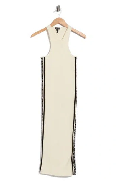 Marc Jacobs Logo Racer Dress In Ivory/black