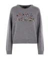 Marc Jacobs Ribbed Crewneck Knitwear Long Sleeves In Gray