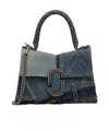 Marc Jacobs Women's The Deconstructed Denim St. Marc Top Handle In Black