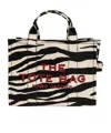 Marc Jacobs Zebra-print Medium Tote Bag In Black