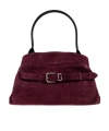 Marc Jacobs Logo Shoulder Bag In Burgundy