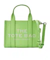 Marc Jacobs Compact Leather Tote With Removable Shoulder Strap In Green