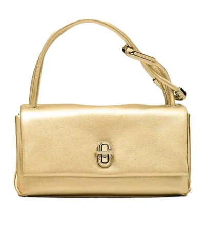 Marc Jacobs Logo Shoulder Bag In Nude