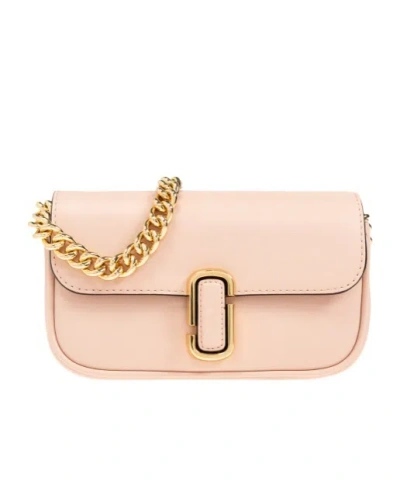 Marc Jacobs Logo Shoulder Bag In Nude