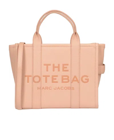 Marc Jacobs Logo Shoulder Bag In Nude