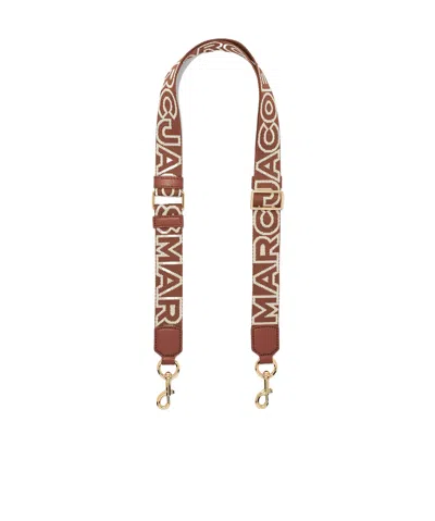 Marc Jacobs Logo Shoulder Strap In Brown