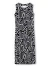Marc Jacobs Logo Sleeveless Dress In Black