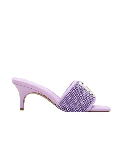 Marc Jacobs Logo Slippers In Wisteria
