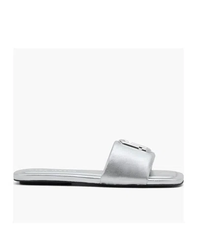Marc Jacobs Logo Slippers In White