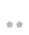 Marc Jacobs The Daisy Pave Stud Earrings In Gray