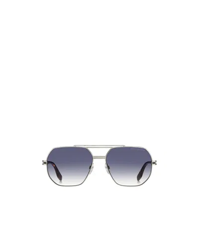 Marc Jacobs Logo Sunglasses In Blue