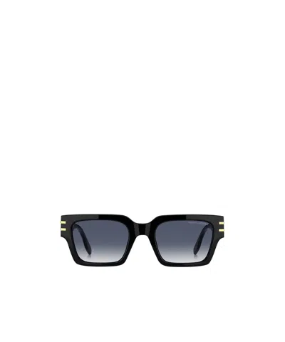 Marc Jacobs Logo Sunglasses In Black