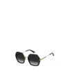 Marc Jacobs 53mm Gradient Square Sunglasses In Black