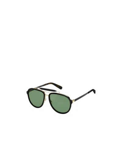 Marc Jacobs Logo Sunglasses In Green