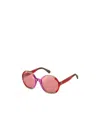 Marc Jacobs Logo Sunglasses In Pink
