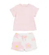 Marc Jacobs Logo T-shirt And Shorts Set In Pink