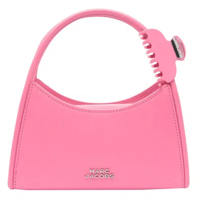 Marc Jacobs Logo The Claw Clip Shoulder Bag In Pink